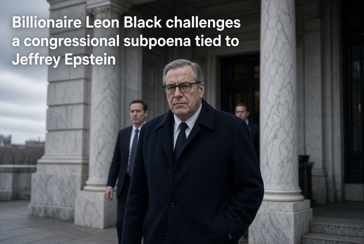 Billionaire Leon Black Challenges Congressional Subpoena Tied to Jeffrey Epstein