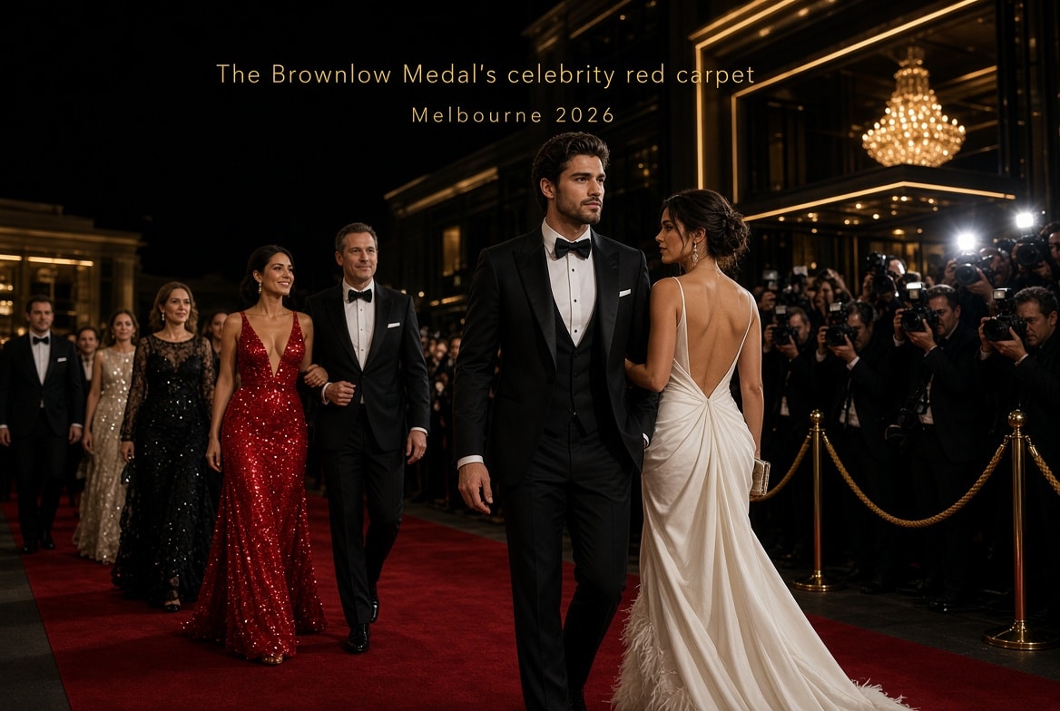 The Brownlow Medal’s Celebrity Red Carpet Lights Up Melbourne