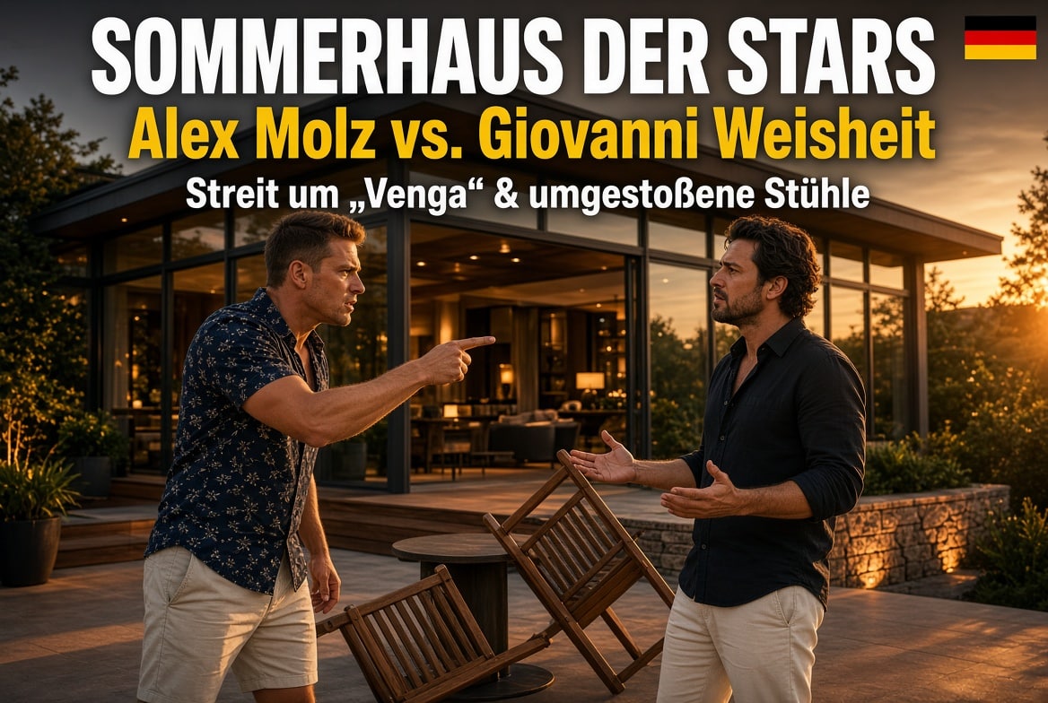Streit im Sommerhaus der Stars: Alex Molz und Giovanni Weisheit – Eskalation in Bocholt