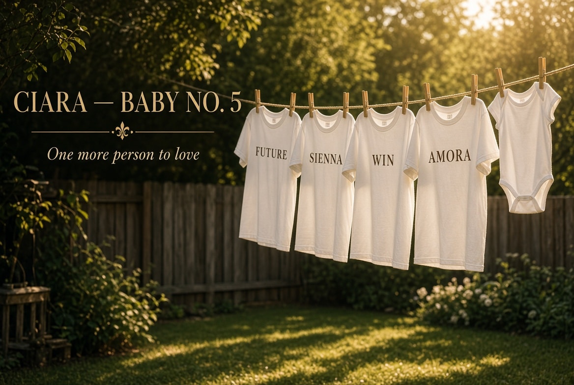Ciara Announces Fifth Pregnancy With Russell Wilson in Backyard Clothesline Reveal