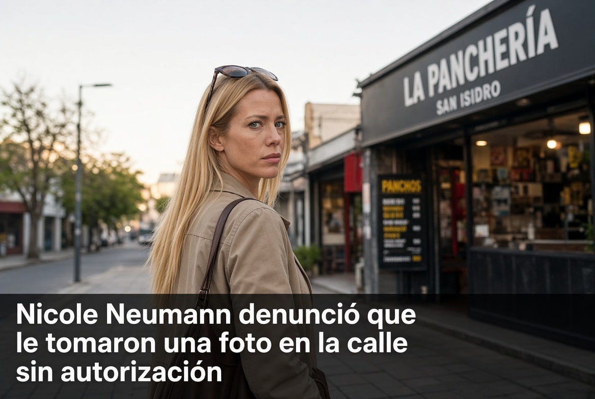 Nicole Neumann denunció que le tomaron una foto en la calle sin autorización