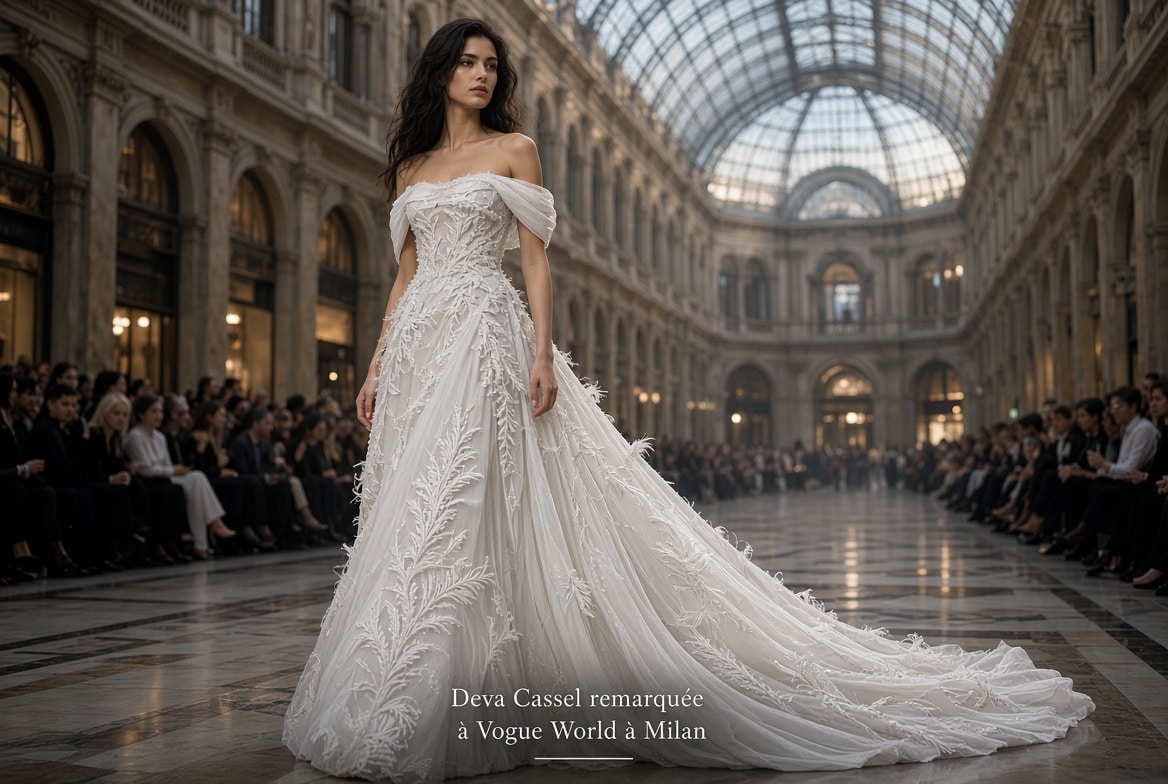 Deva Cassel remarquée à Vogue World à Milan